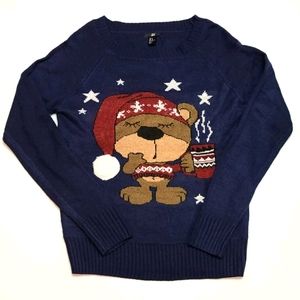 Womens H&M Bear Sweater